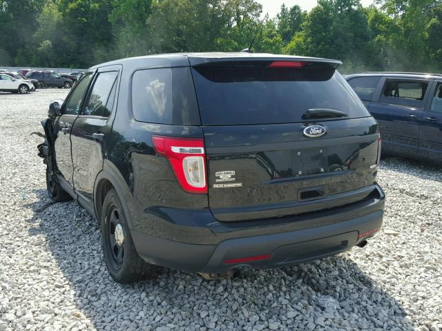 1FM5K8AR4EGA64998 - 2014 FORD EXPLORER P BLACK photo 3