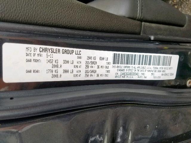 1D4RE3GG0BC693461 - 2011 DODGE DURANGO HE GRAY photo 10