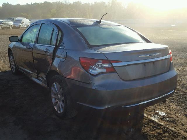 1C3CCBBB2CN198011 - 2012 CHRYSLER 200 TOURIN GRAY photo 3