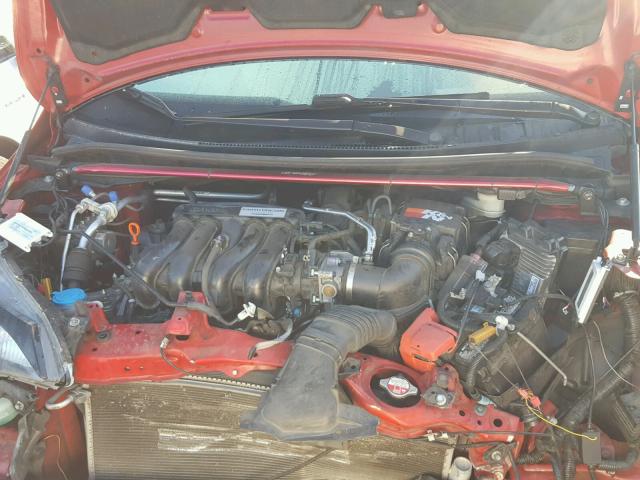 3HGGK5G80FM764911 - 2015 HONDA FIT EX RED photo 7