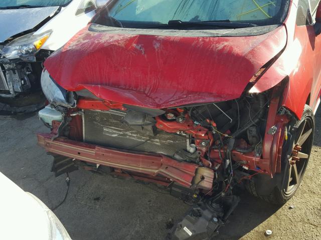 3HGGK5G80FM764911 - 2015 HONDA FIT EX RED photo 9