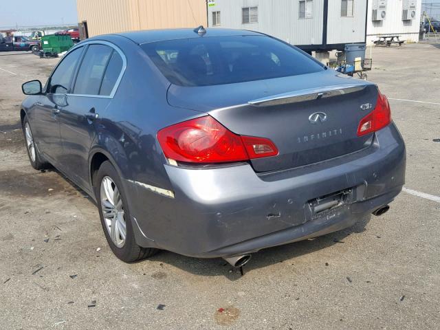 JN1CV6AR4CM682346 - 2012 INFINITI G37 GRAY photo 3