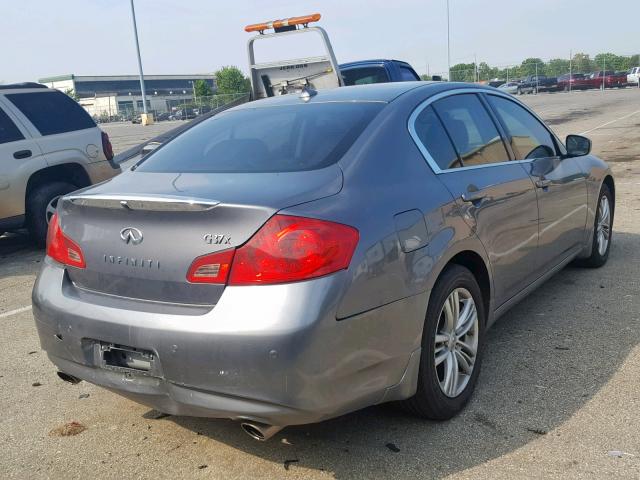 JN1CV6AR4CM682346 - 2012 INFINITI G37 GRAY photo 4