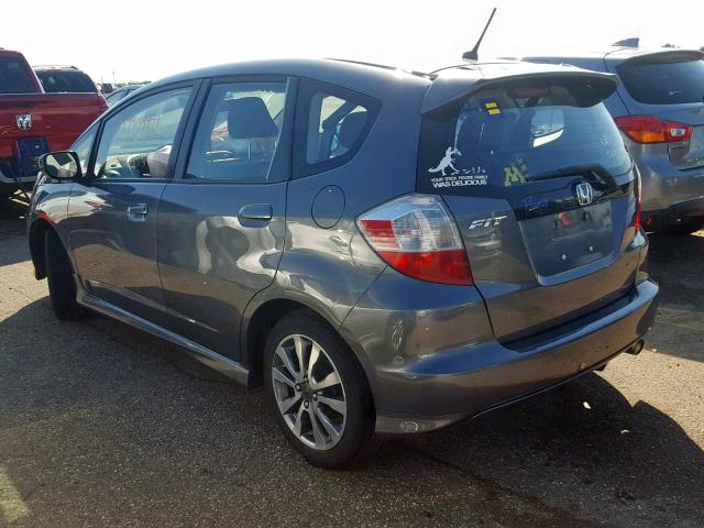 JHMGE8H58DC009093 - 2013 HONDA FIT SPORT GRAY photo 3