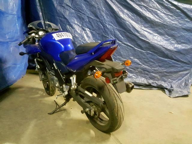 JS1VP53A272103237 - 2007 SUZUKI SV650 BLUE photo 3