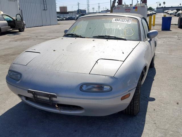 JM1NA3514M0206465 - 1991 MAZDA MX-5 MIATA SILVER photo 2