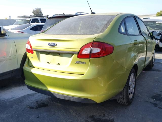 3FADP4BJ7DM195422 - 2013 FORD FIESTA SE GREEN photo 4