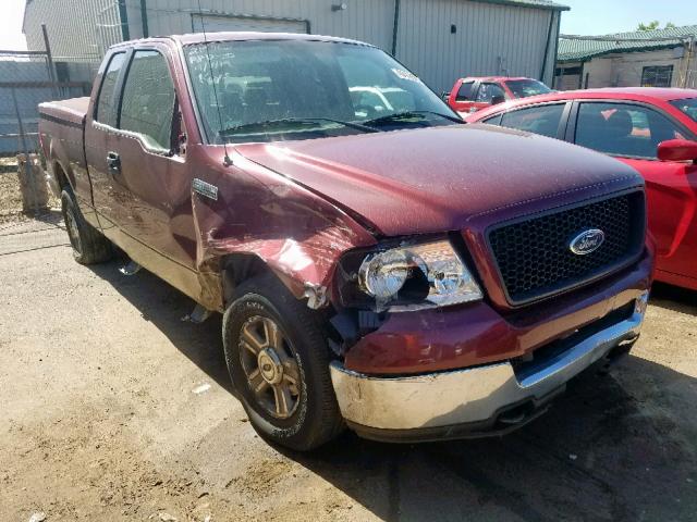1FTPX14535NB87167 - 2005 FORD F150 RED photo 1