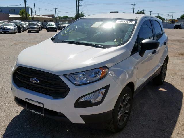 MAJ3P1RE7JC229861 - 2018 FORD ECOSPORT S WHITE photo 2