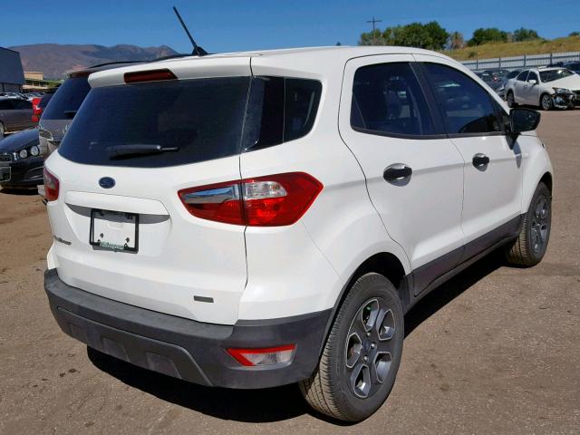 MAJ3P1RE7JC229861 - 2018 FORD ECOSPORT S WHITE photo 4