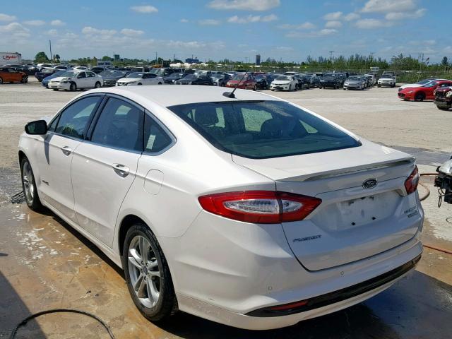 3FA6P0RU0FR177917 - 2015 FORD FUSION TIT WHITE photo 3