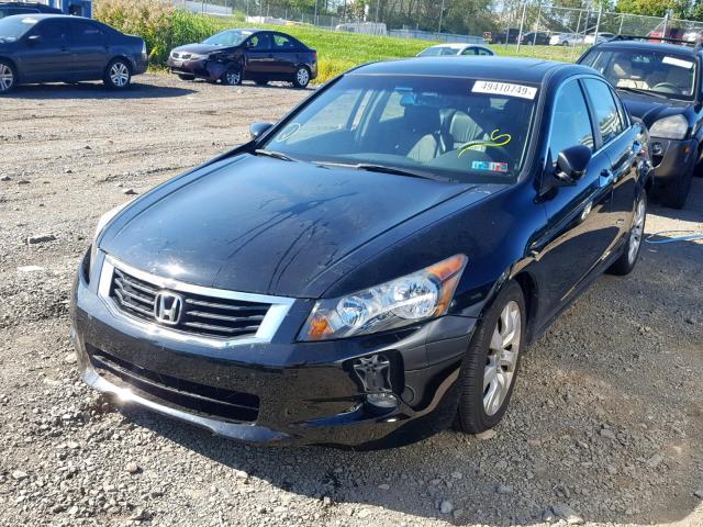 1HGCP3F84AA008767 - 2010 HONDA ACCORD EXL BLACK photo 2