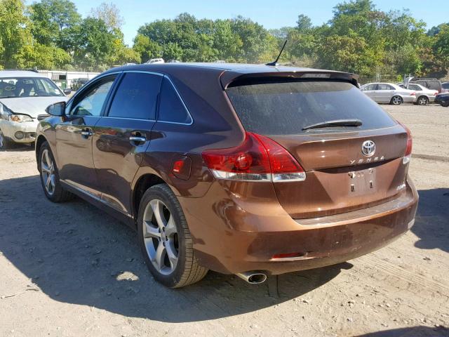 4T3BK3BB4DU087048 - 2013 TOYOTA VENZA LE BROWN photo 3