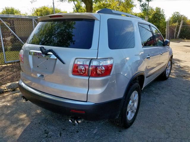 1GKLRKED0AJ155805 - 2010 GMC ACADIA SL SILVER photo 4