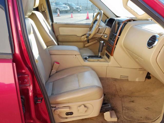 1FMEU748X6UA94940 - 2006 FORD EXPLORER E RED photo 5