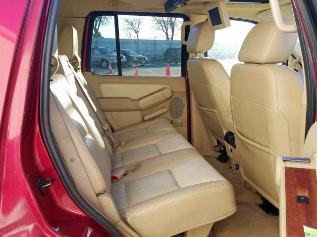 1FMEU748X6UA94940 - 2006 FORD EXPLORER E RED photo 6