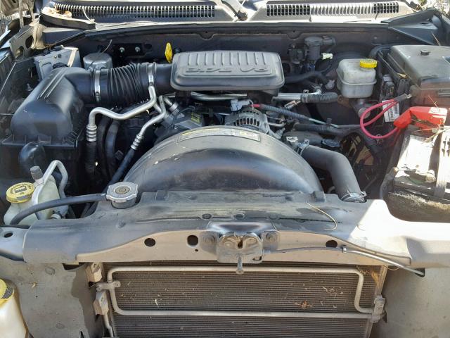 1D7HE48KX7S256037 - 2007 DODGE DAKOTA QUA GRAY photo 7