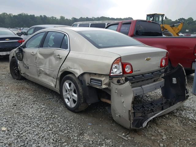 1G1ZG57B194124168 - 2009 CHEVROLET MALIBU LS GOLD photo 3