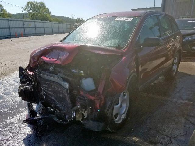 5J6RE48388L046601 - 2008 HONDA CR-V LX MAROON photo 2