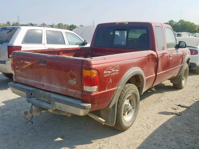 1FTZR15X7XTA36480 - 1999 FORD RANGER SUP RED photo 4