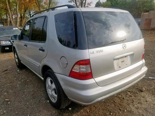 4JGAB57E63A417159 - 2003 MERCEDES-BENZ ML 350 SILVER photo 3