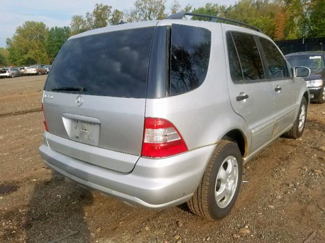 4JGAB57E63A417159 - 2003 MERCEDES-BENZ ML 350 SILVER photo 4