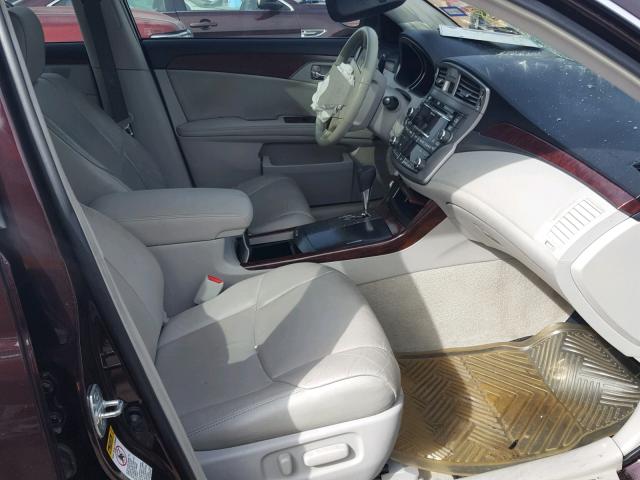 4T1BK3DB0BU379587 - 2011 TOYOTA AVALON BAS BURGUNDY photo 5