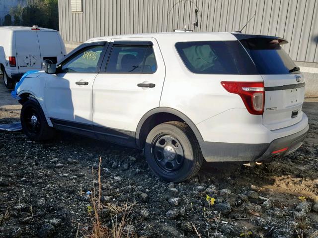 1FM5K8AR6DGC40674 - 2013 FORD EXPLORER P WHITE photo 3