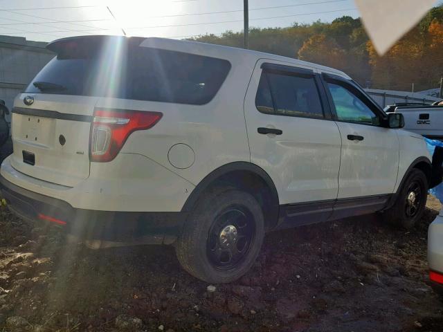 1FM5K8AR6DGC40674 - 2013 FORD EXPLORER P WHITE photo 4