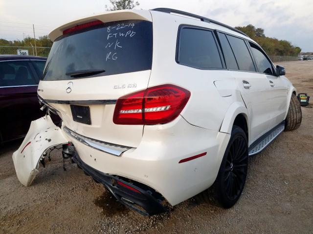 4JGDF7FE6KB225165 - 2019 MERCEDES-BENZ GLS 63 AMG WHITE photo 4