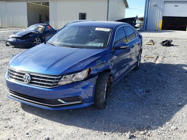 1VWAT7A37HC067232 - 2017 VOLKSWAGEN PASSAT S BLUE photo 2