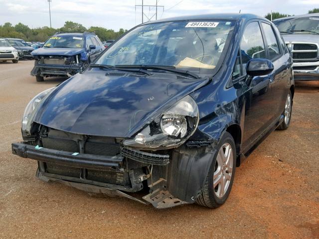JHMGD38687S048047 - 2007 HONDA FIT S 黑色 照片 2