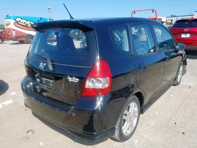 JHMGD38687S048047 - 2007 HONDA FIT S 黑色 照片 4