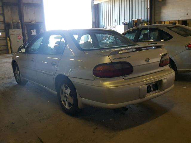 1G1NE52J62M624318 - 2002 CHEVROLET MALIBU LS 银色 照片 3