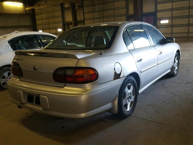 1G1NE52J62M624318 - 2002 CHEVROLET MALIBU LS 银色 照片 4