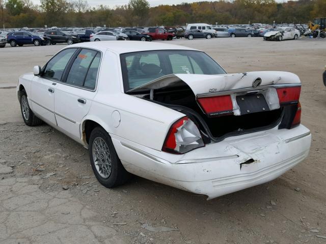 2MEFM75W0WX639167 - 1998 MERCURY GRAND MARQ WHITE photo 3