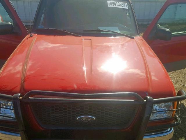 1FTZR15E63TA50606 - 2003 FORD RANGER SUP RED photo 7