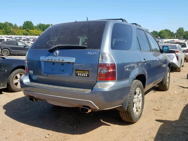 2HNYD188X6H544981 - 2006 ACURA MDX TOURIN TEAL photo 4