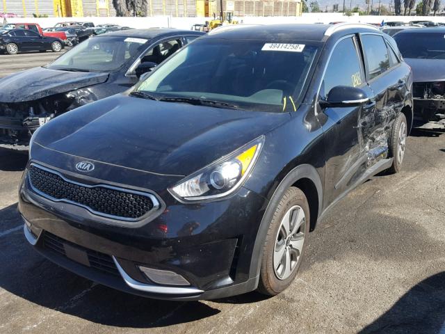 KNDCC3LC7H5054423 - 2017 KIA NIRO EX BLACK photo 2