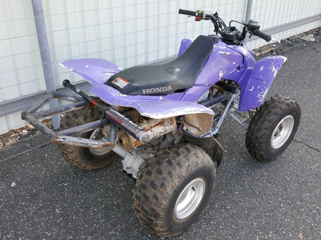 1HFTE270684706237 - 2008 HONDA TRX250 EX PURPLE photo 4