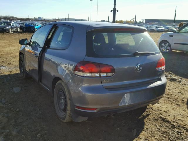 WVWBA7AJ4AW114748 - 2010 VOLKSWAGEN GOLF 灰色 照片 3