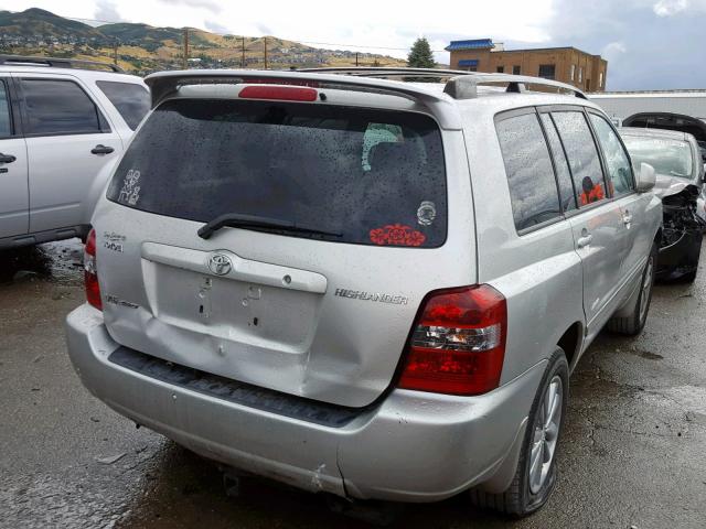 JTEEP21A470218081 - 2007 TOYOTA HIGHLANDER SILVER photo 4