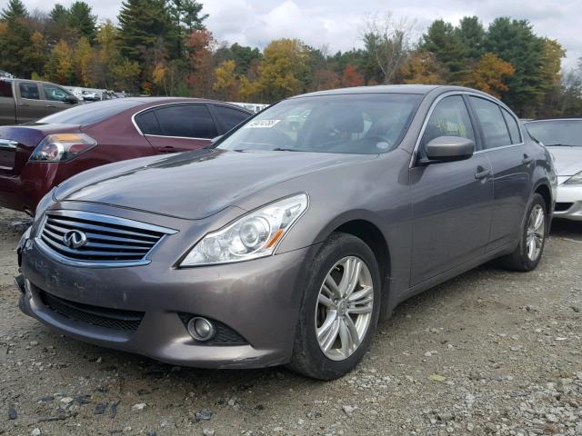 JN1CV6AR5BM400455 - 2011 INFINITI G37 GRAY photo 2