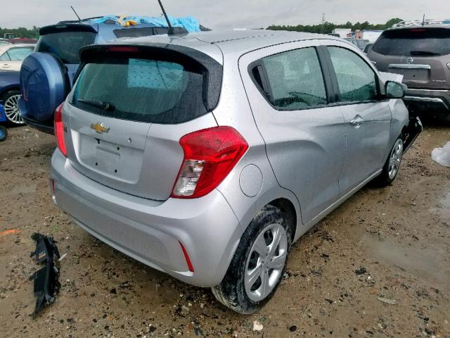 KL8CB6SA6KC703662 - 2019 CHEVROLET SPARK LS SILVER photo 4