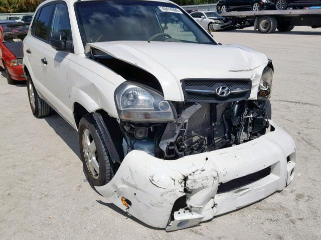 KM8JM12B85U082777 - 2005 HYUNDAI TUCSON GL WHITE photo 1