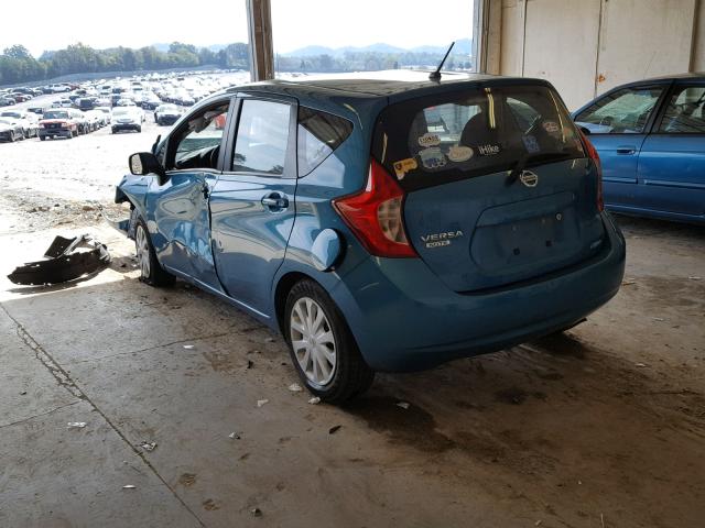 3N1CE2CP0EL432166 - 2014 NISSAN VERSA NOTE BLUE photo 3