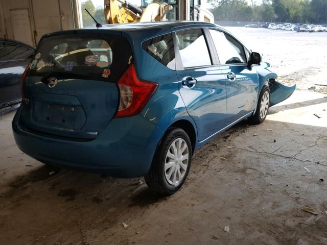 3N1CE2CP0EL432166 - 2014 NISSAN VERSA NOTE BLUE photo 4