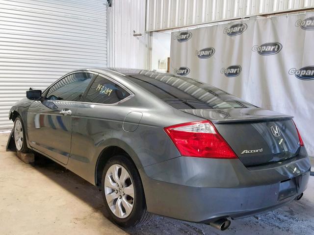 1HGCS2B81AA003573 - 2010 HONDA ACCORD EXL GRAY photo 3