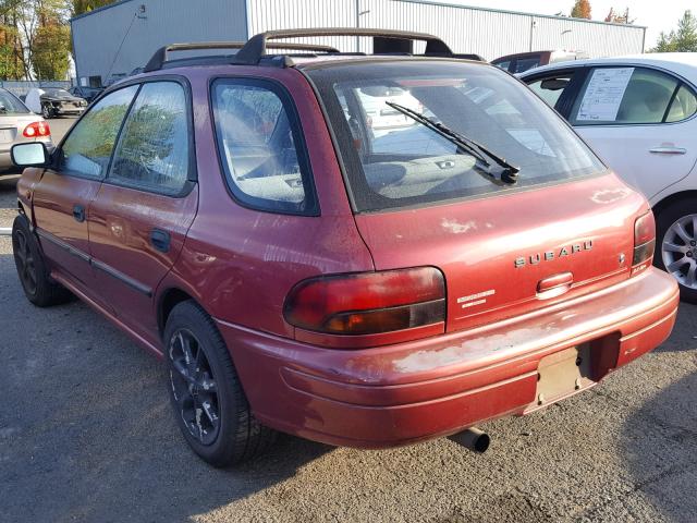 JF1GF6355SH811889 - 1995 SUBARU IMPREZA L RED photo 3