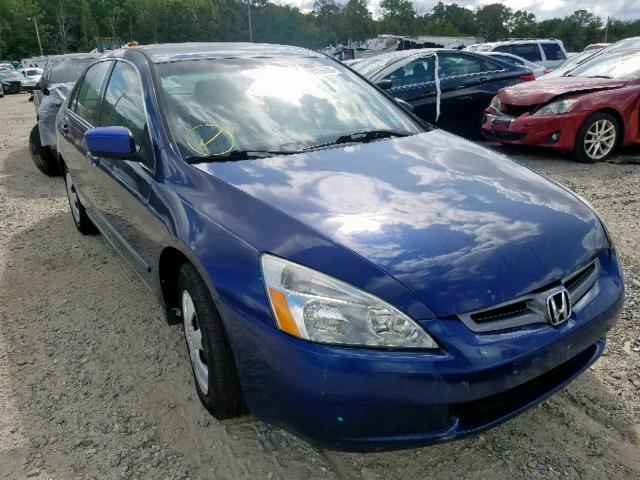 1HGCM56435A114487 - 2005 HONDA ACCORD LX BLUE photo 1